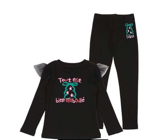 BEBEBEBE HOLIDAY 2025 Christmas leggings SET (BLACK)