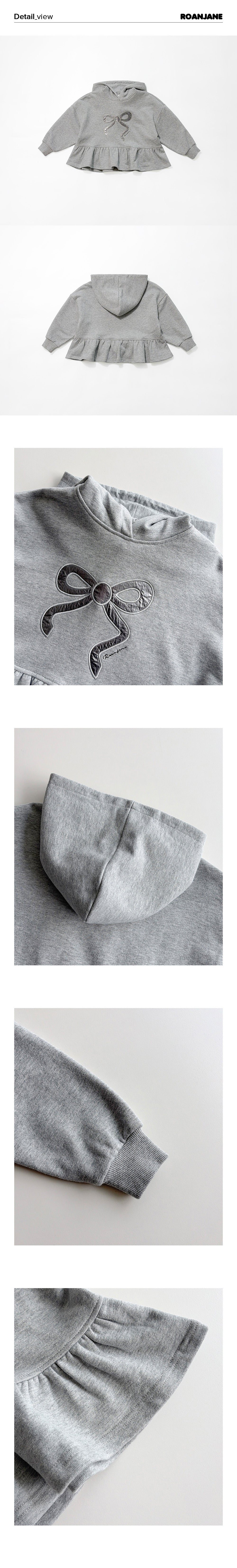ROANJANE Bello frill hoodie top