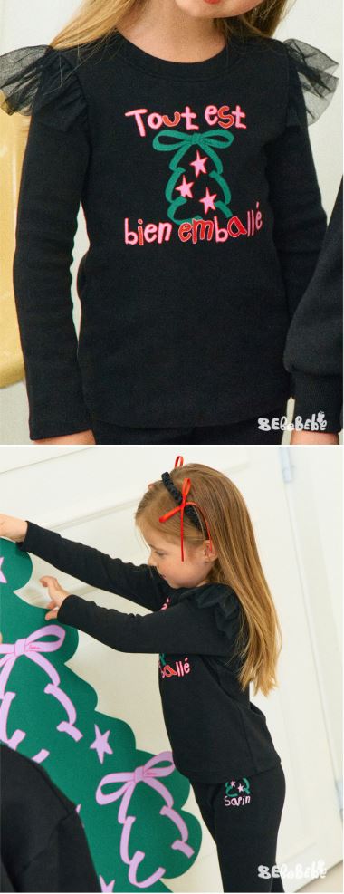 BEBEBEBE HOLIDAY 2025 Christmas leggings SET (BLACK)