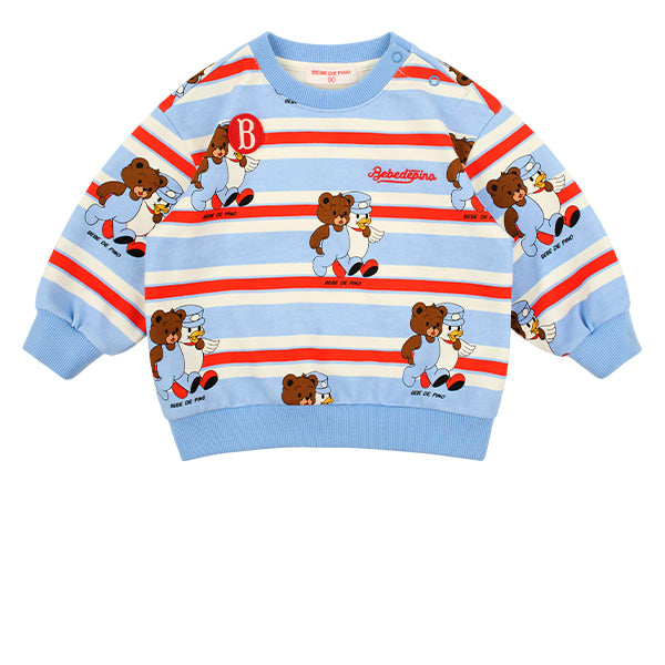 BEBE DE PINO All over teen friends baby stripe sweatshirts