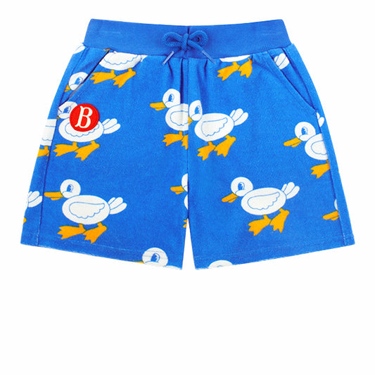 BEBE DE PINO All over groovy duck terry short pants