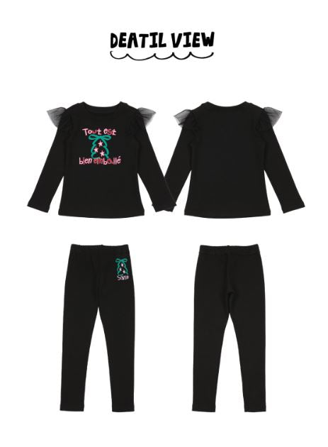 BEBEBEBE HOLIDAY 2025 Christmas leggings SET (BLACK)