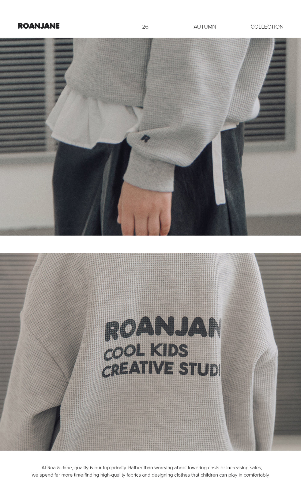 ROANAJEN Studio sweatshirt (Grey)