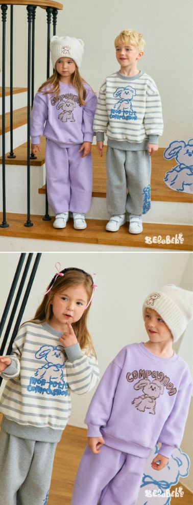 BEBEBEBE HOLIDAY Puppy stripe training SET (GRAY)