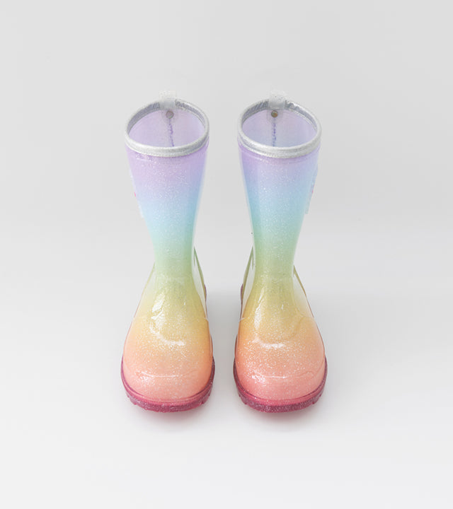 I LOVE J oreber rainbow rain boots