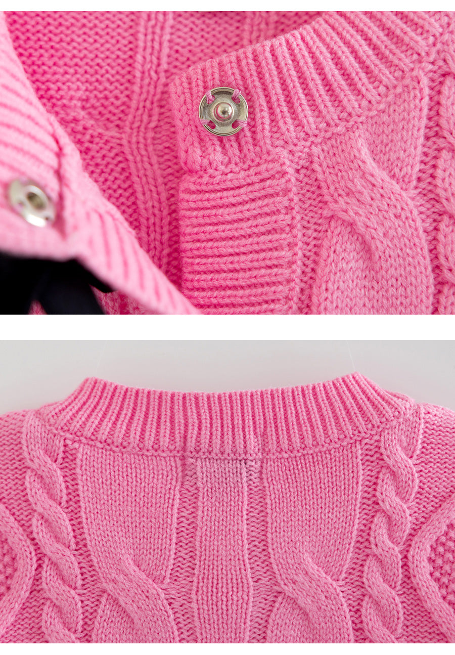 I LOVE J beberi bow knit cardigan