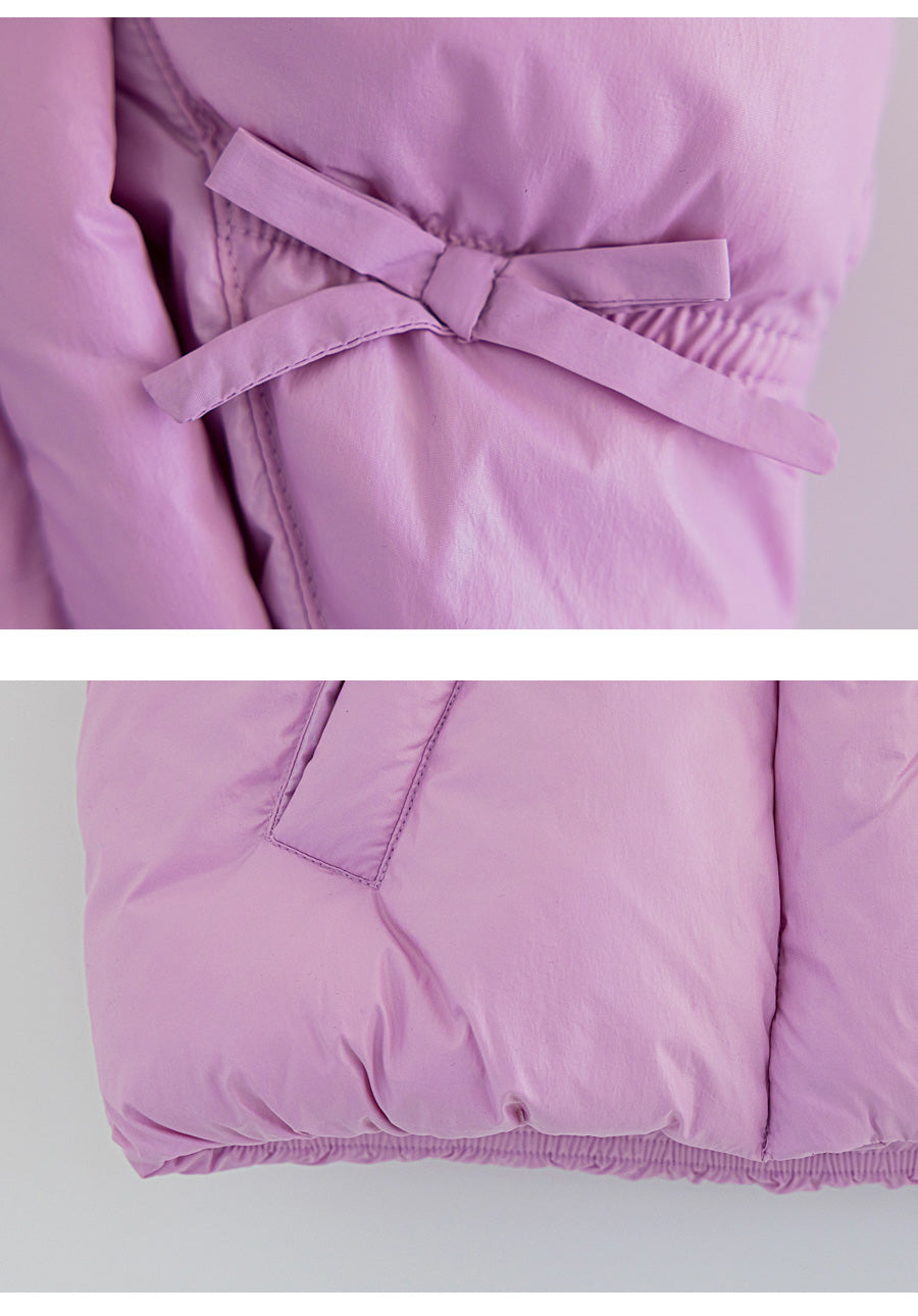 I LOVE J folding ribbon padding vest