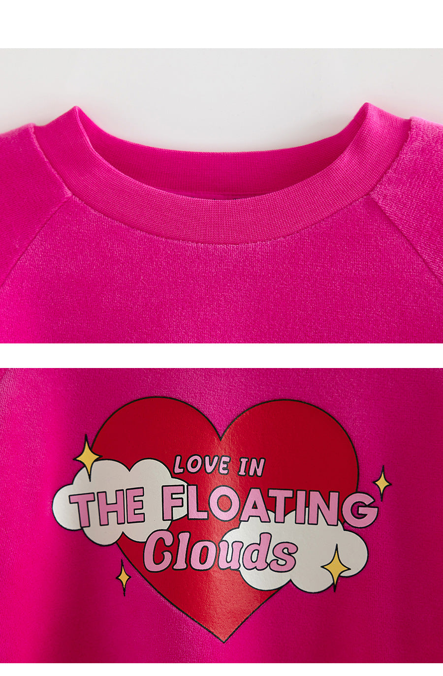 I LOVE J velour frill 2pc set