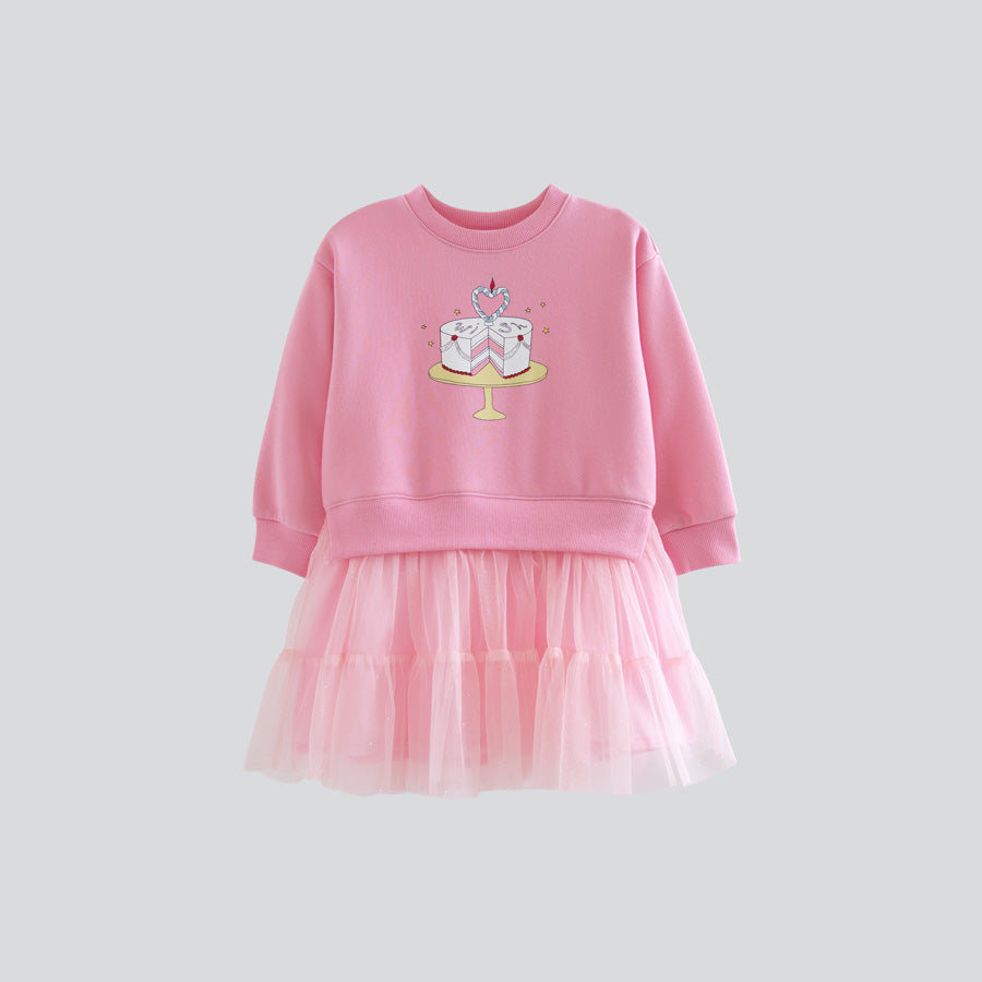 I LOVE J Cake heart fleece ops