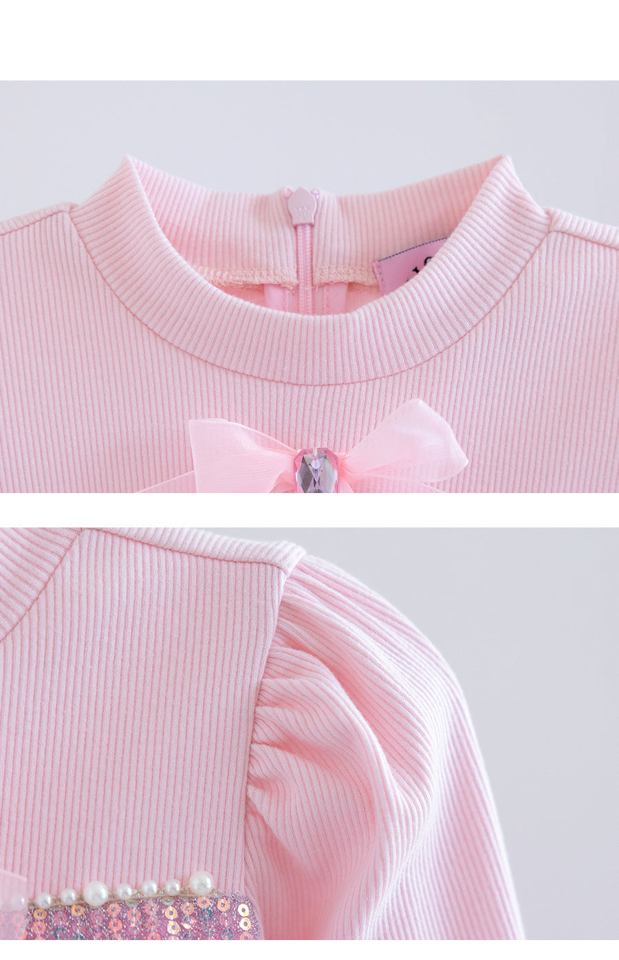 I LOVE J Princess sha ribbed ops