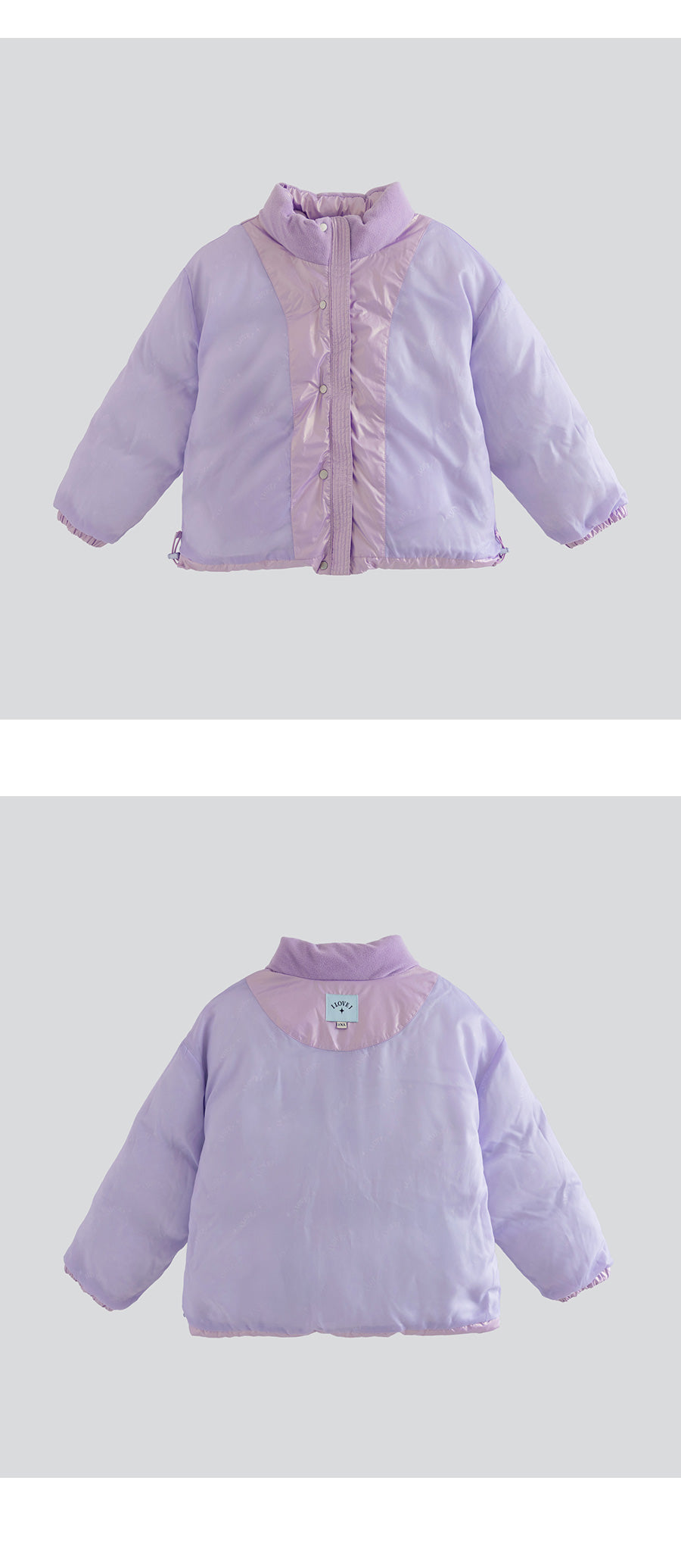 I LOVE J Loadite glossy solarball padding jacket