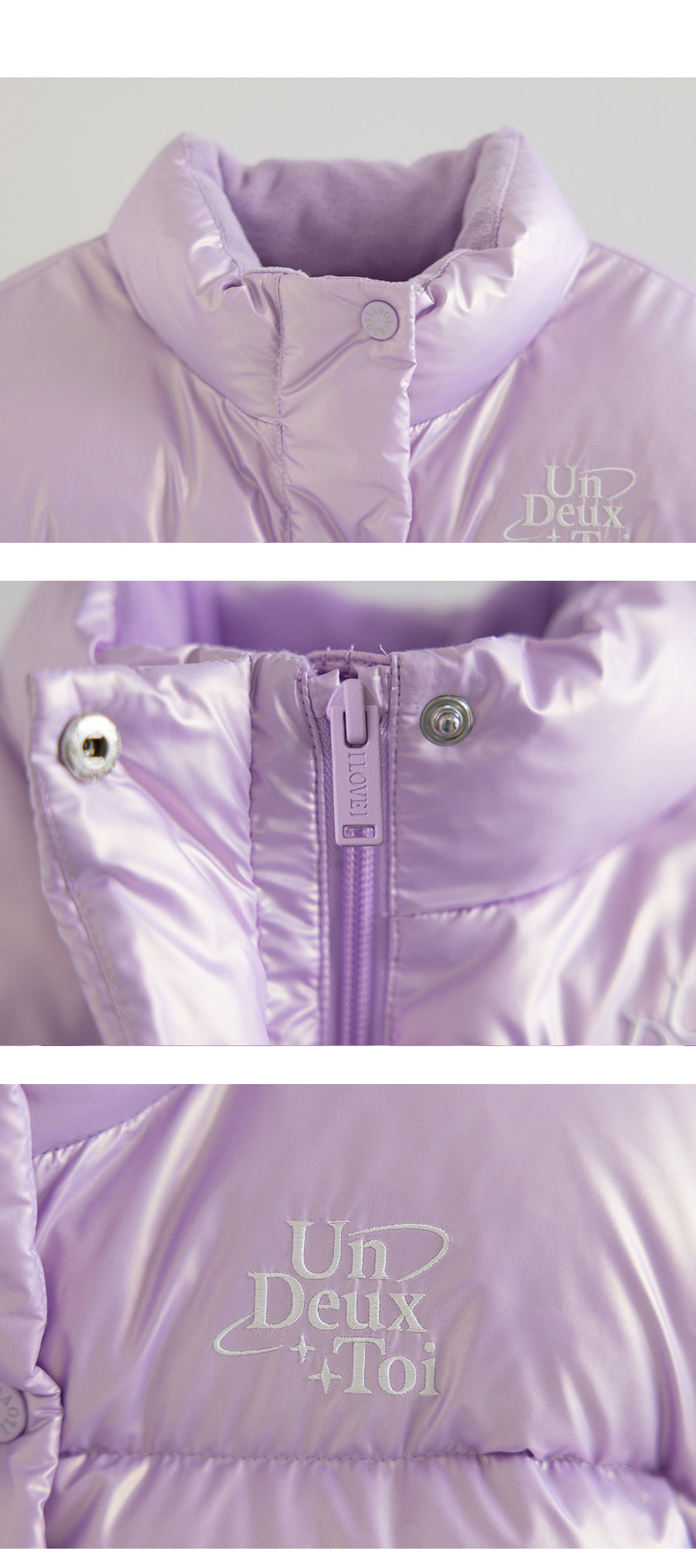 I LOVE J Loadite glossy solarball padding jacket