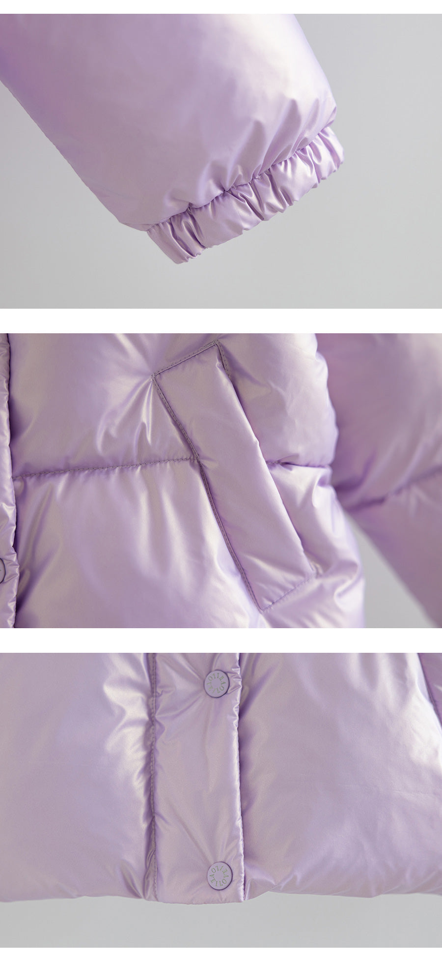 I LOVE J Loadite glossy solarball padding jacket