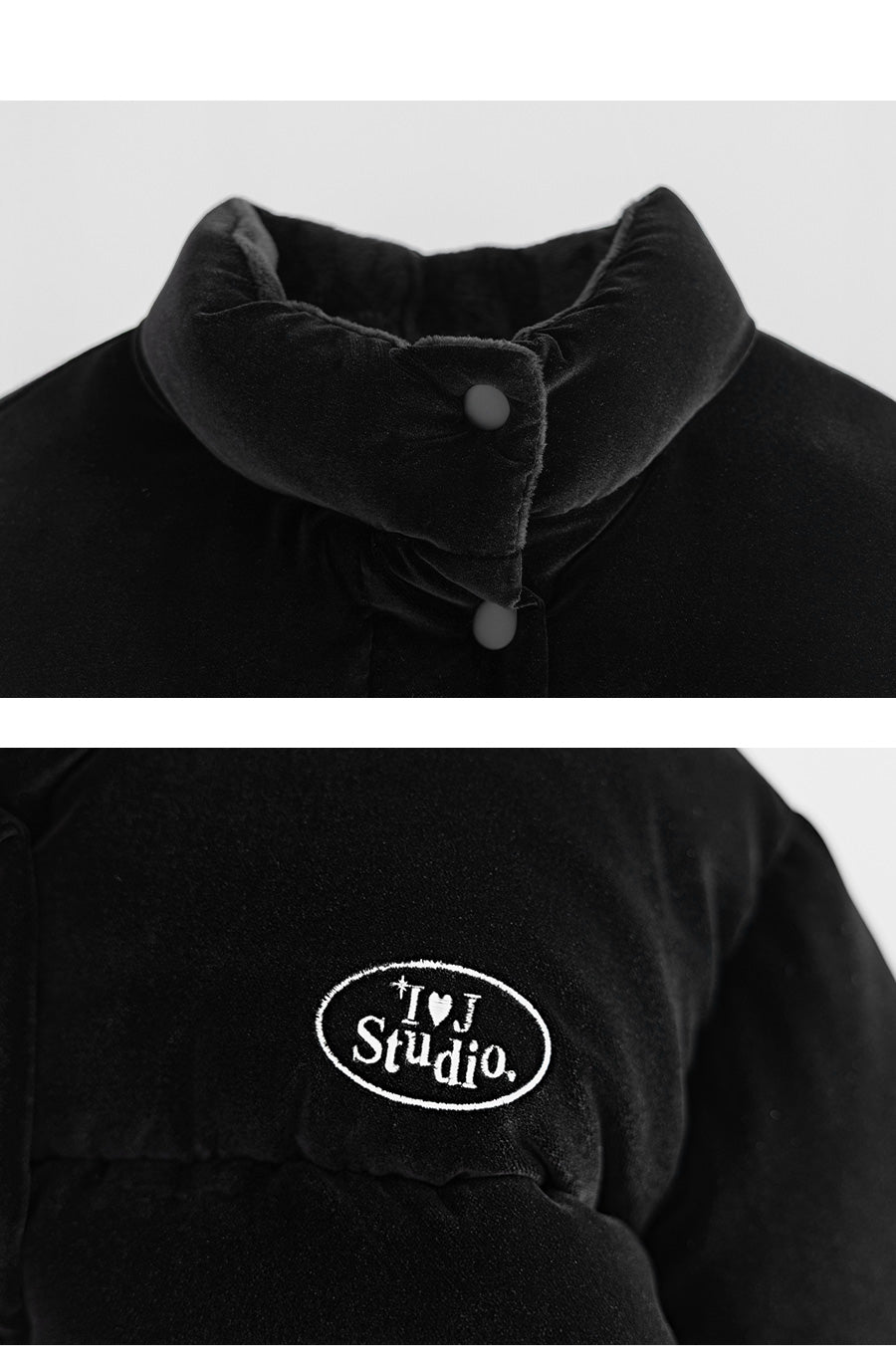 I LOVE J Plato velvet solarball padding jacket