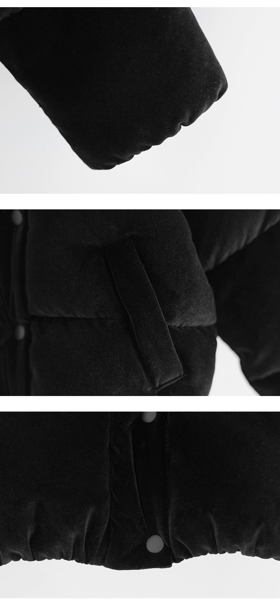 I LOVE J Plato velvet solarball padding jacket