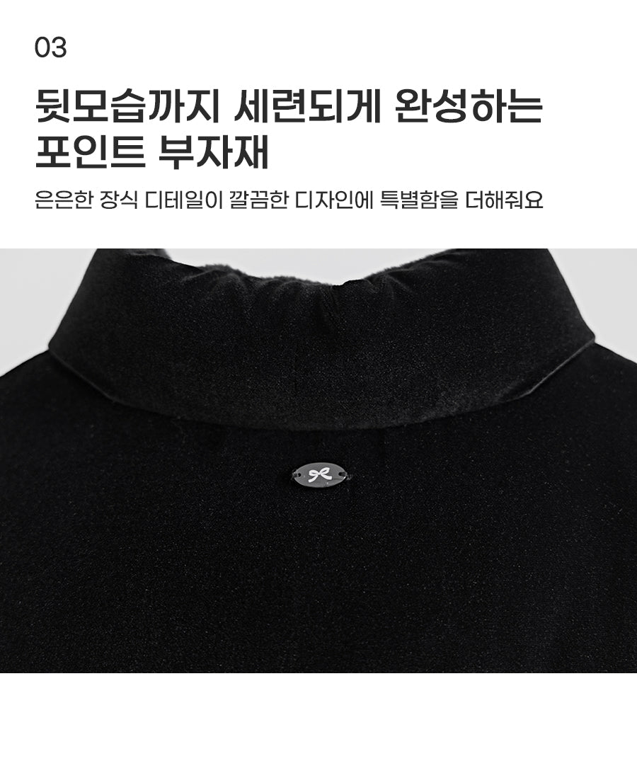 I LOVE J Plato velvet solarball padding jacket