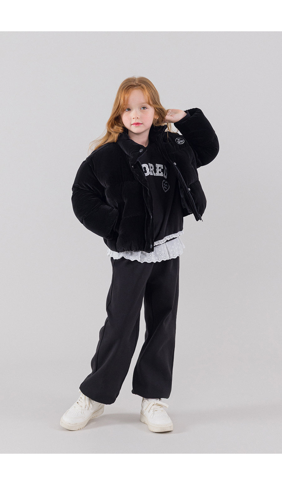 I LOVE J Plato velvet solarball padding jacket