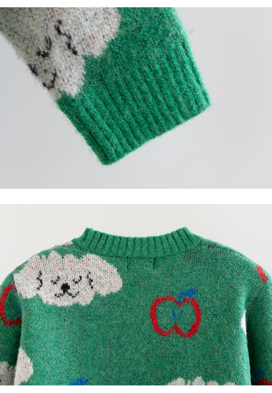 I LOVE J Poodle knit cardigan