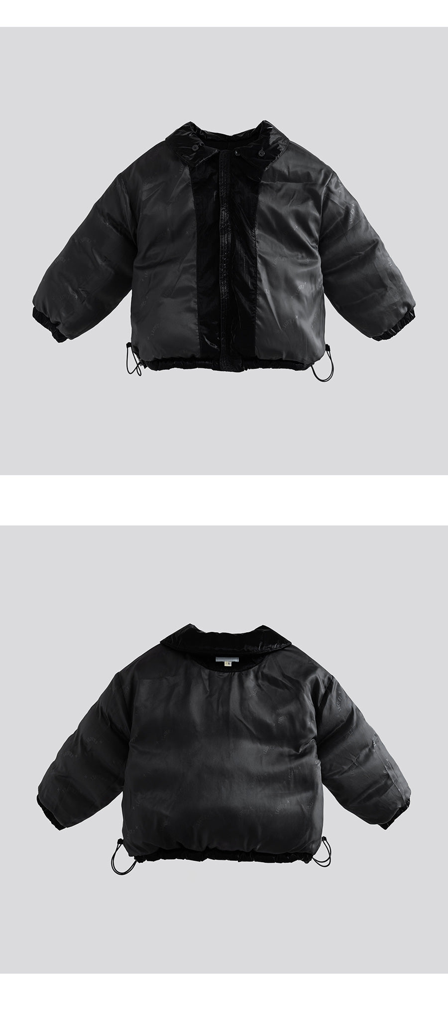 I LOVE J Fur collar solarball padding jacket