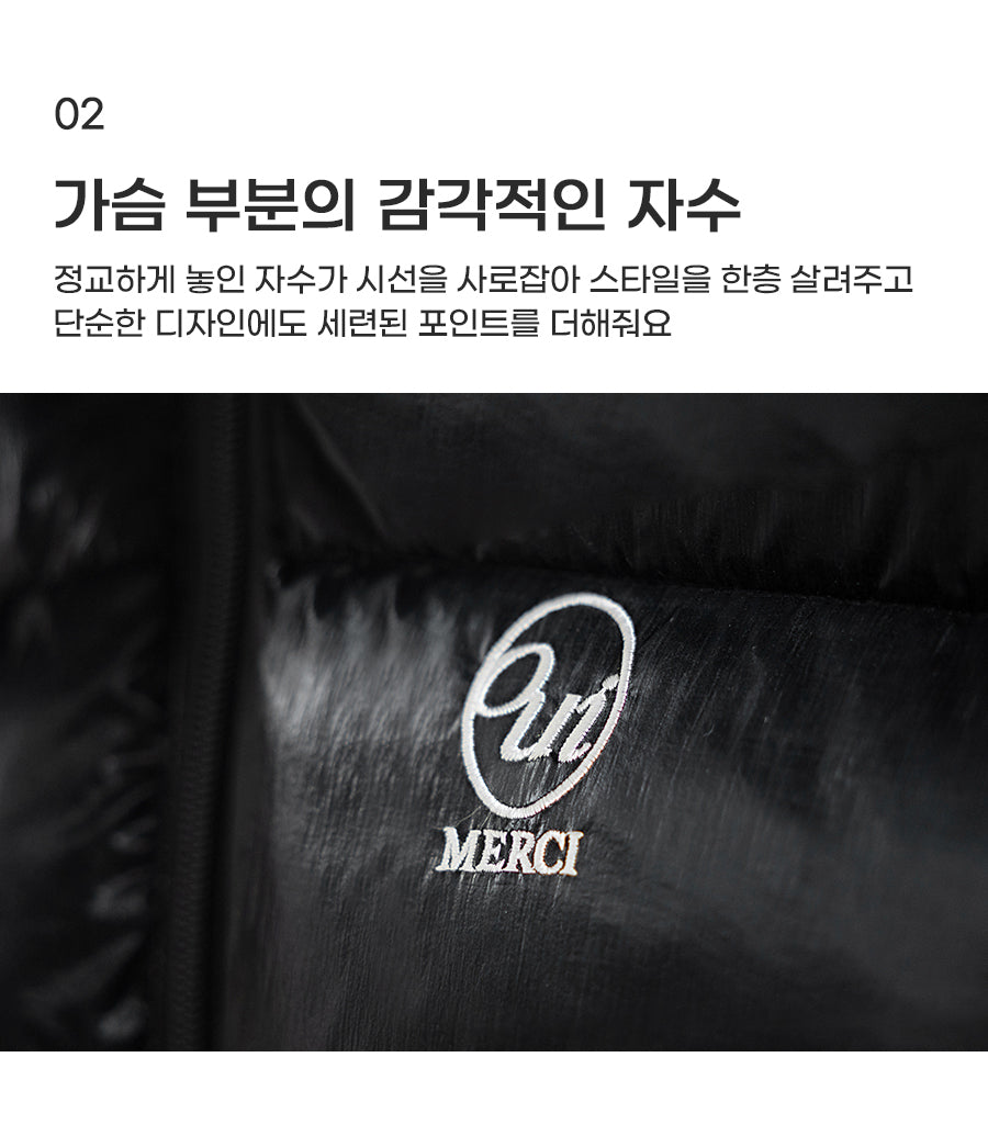 I LOVE J Fur collar solarball padding jacket