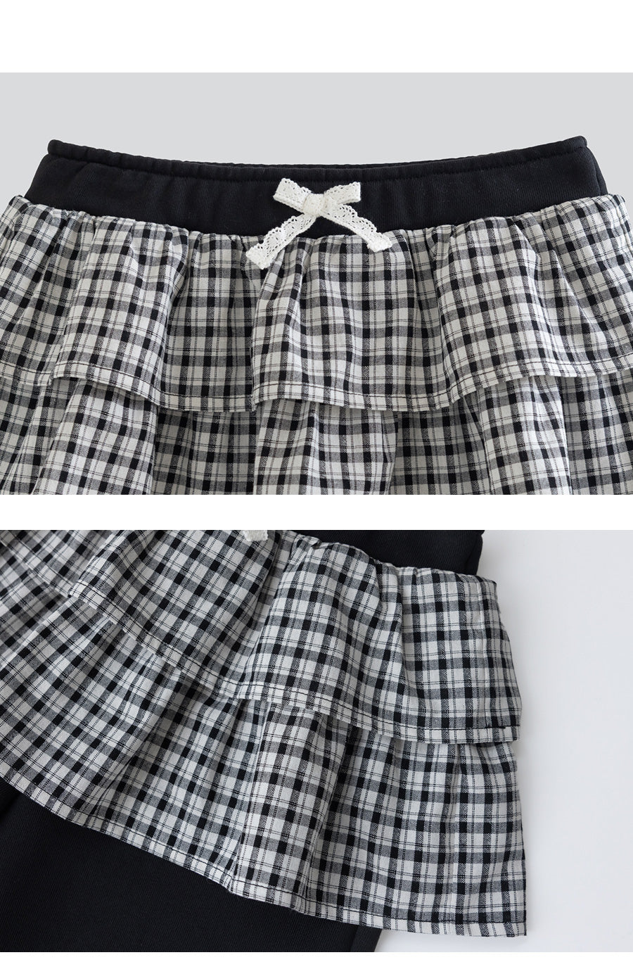 I LOVE J Fleece layered skirt pants