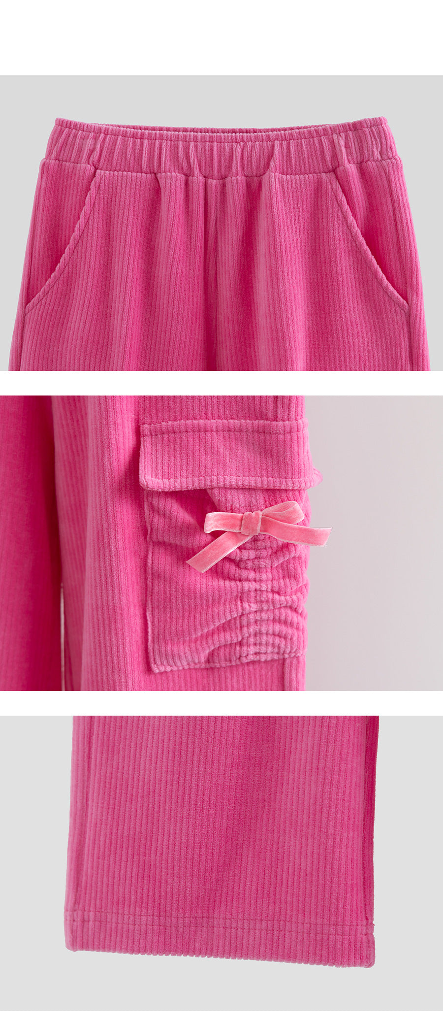 I LOVE J Hello coucou semi velour pants