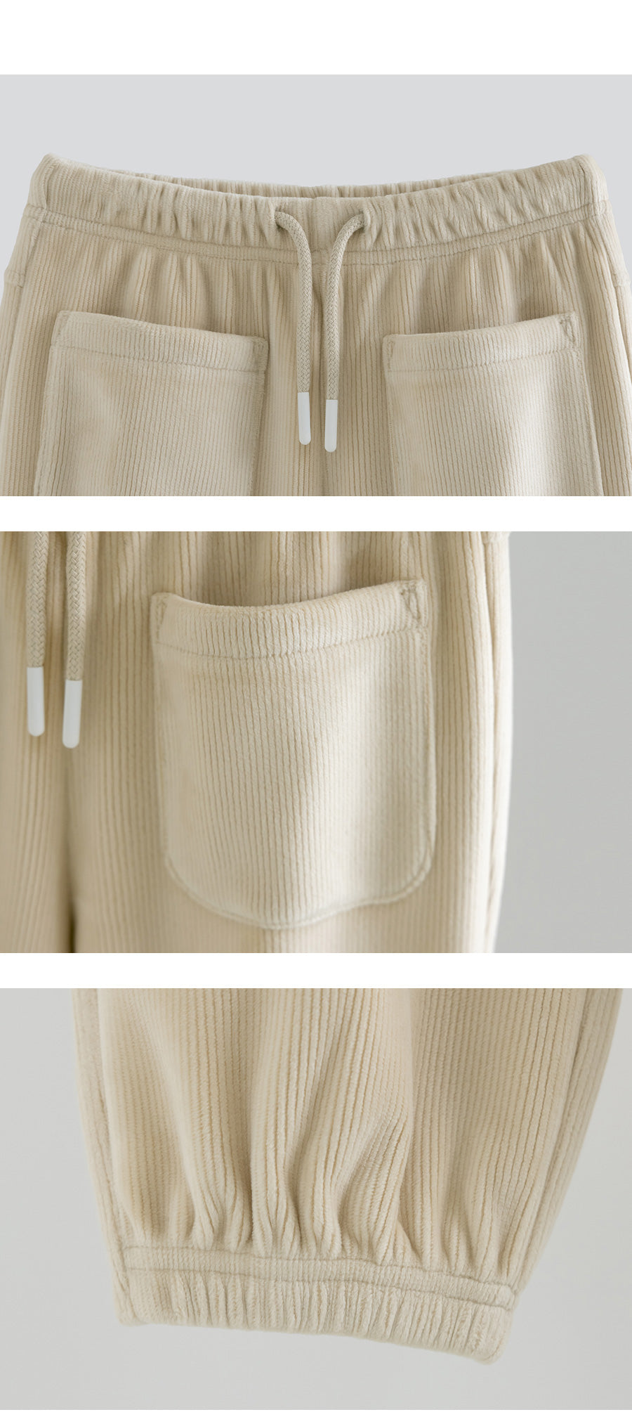 I LOVE J Fleece ribbed jogger pants