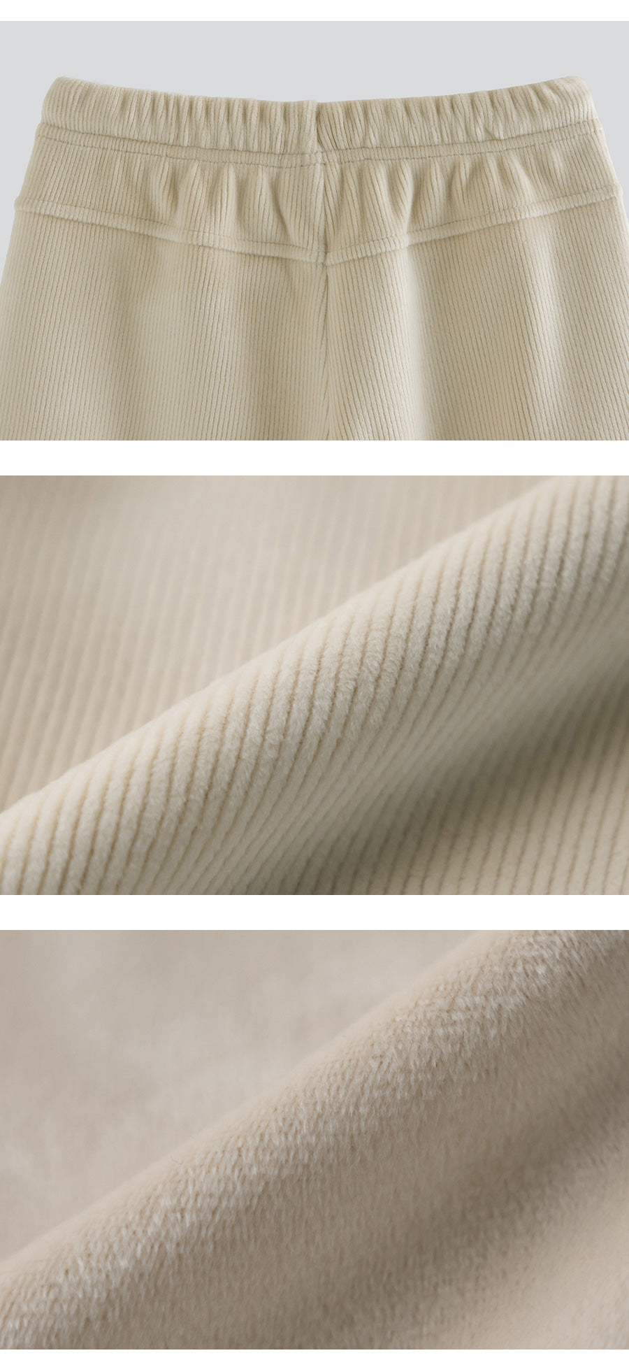 I LOVE J Fleece ribbed jogger pants