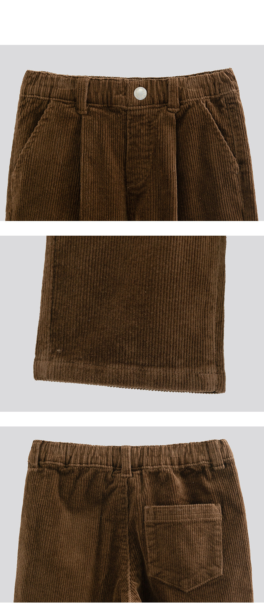I LOVE J Corduroy semi wide pants