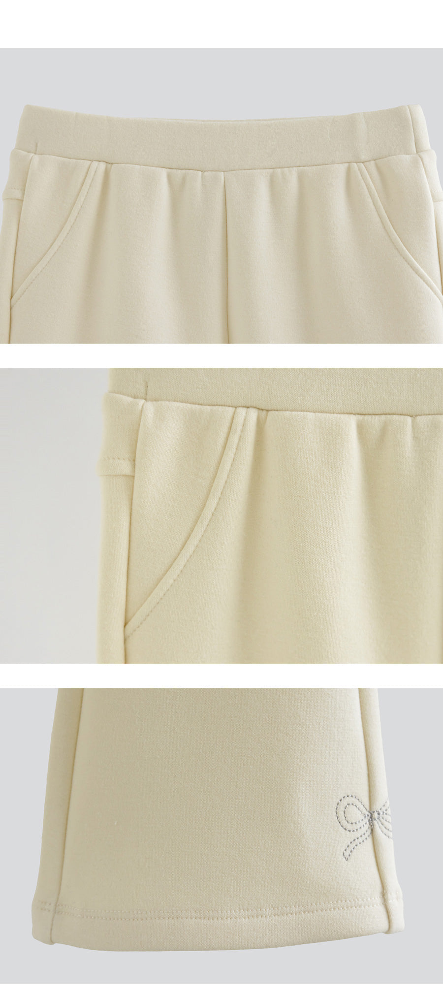 I LOVE J Ribbon embroidered pants