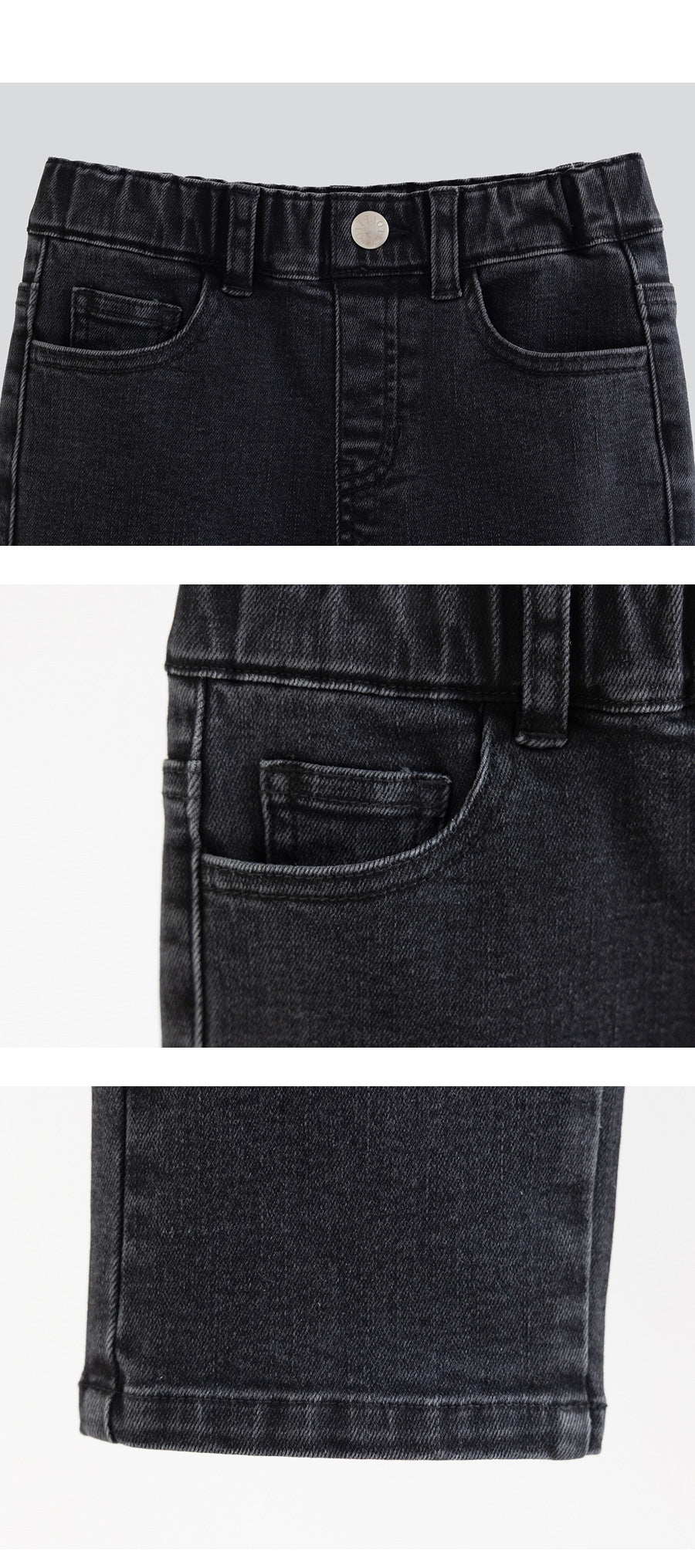 I LOVE J Straight black denim pants