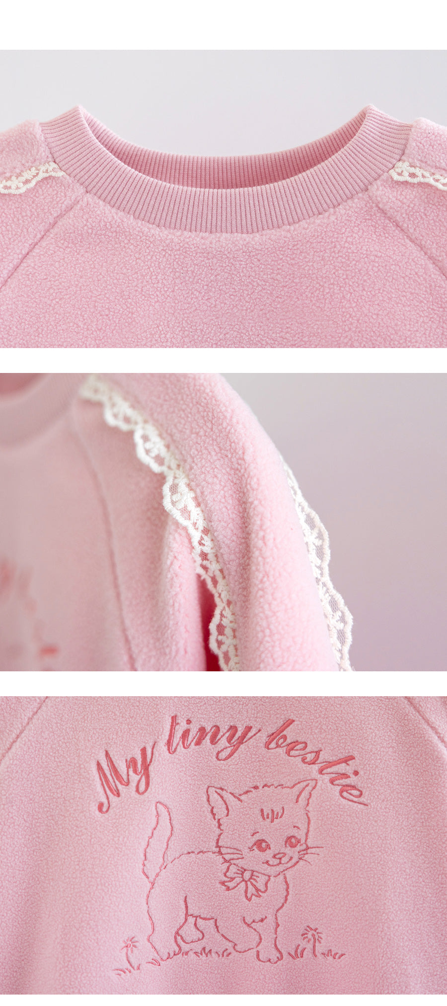 I LOVE J Hello cat fleece 2pc set