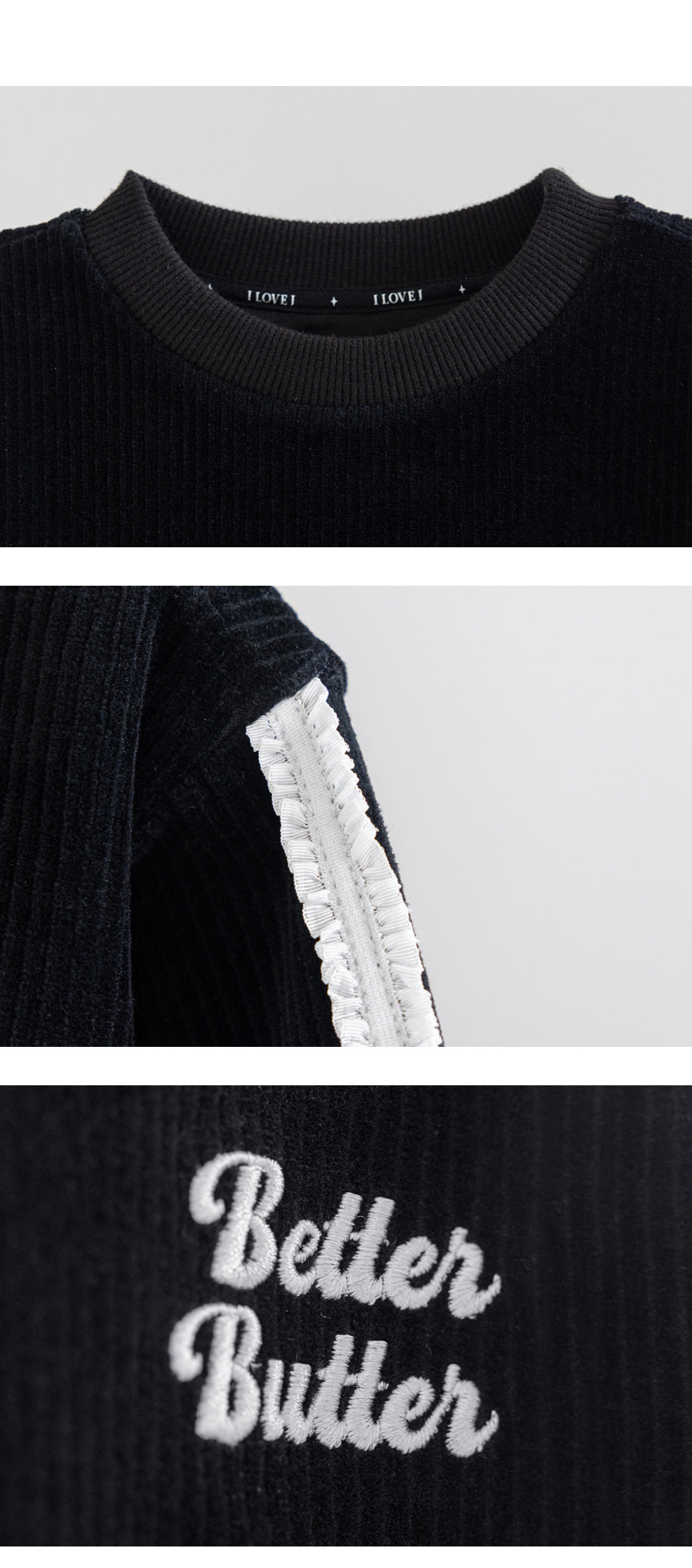 I LOVE J Better butter layered velour 2pc set