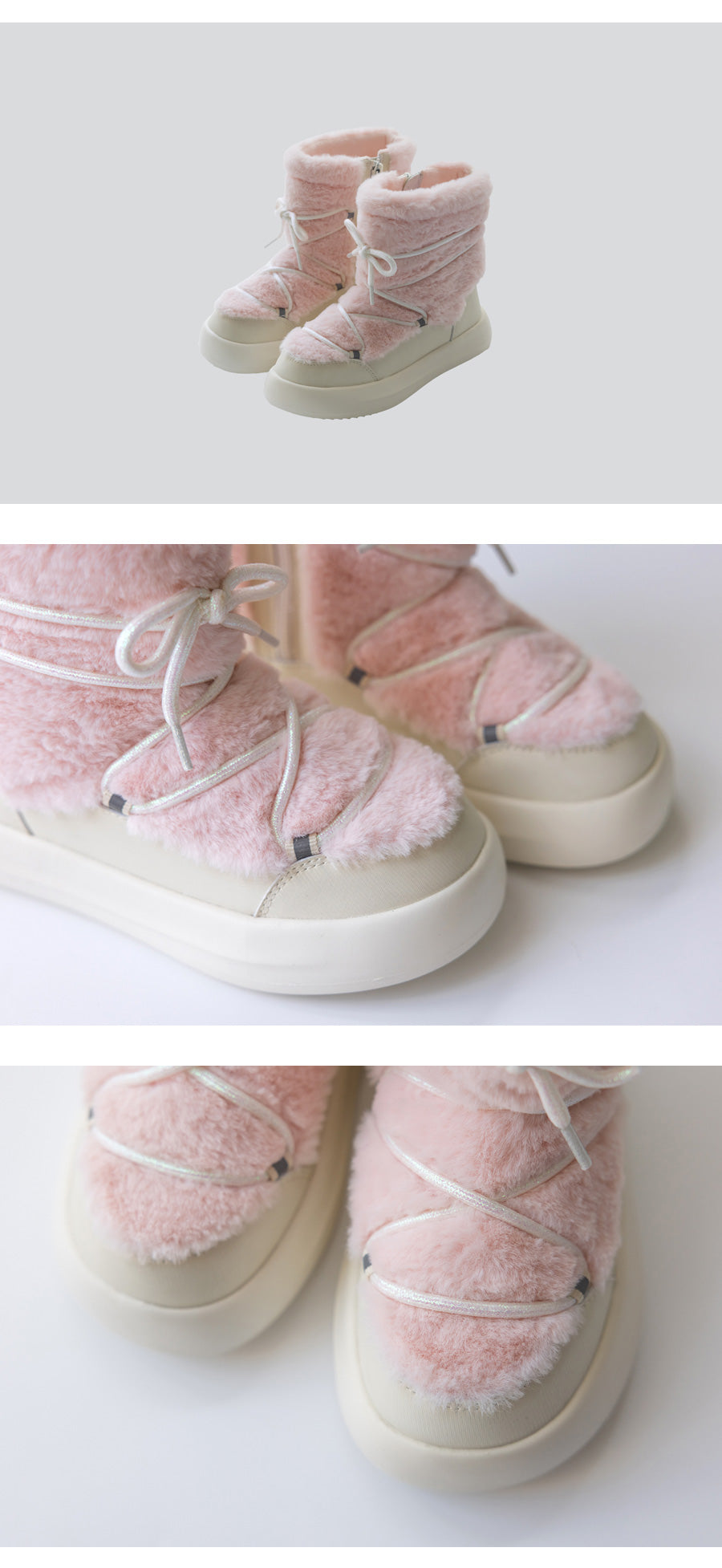 I LOVE J Fur string boots