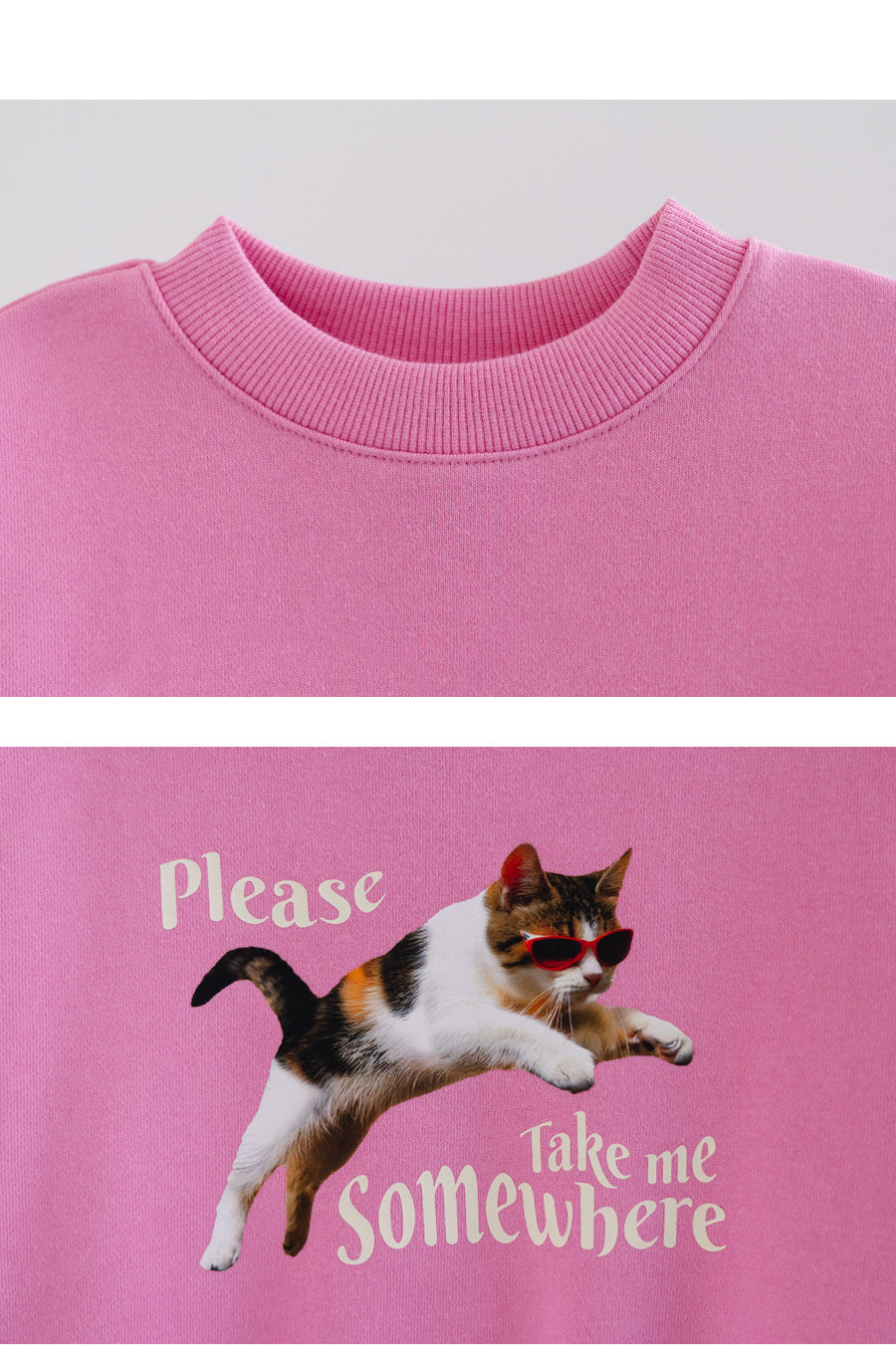 I LOVE J Cat fleece mtm