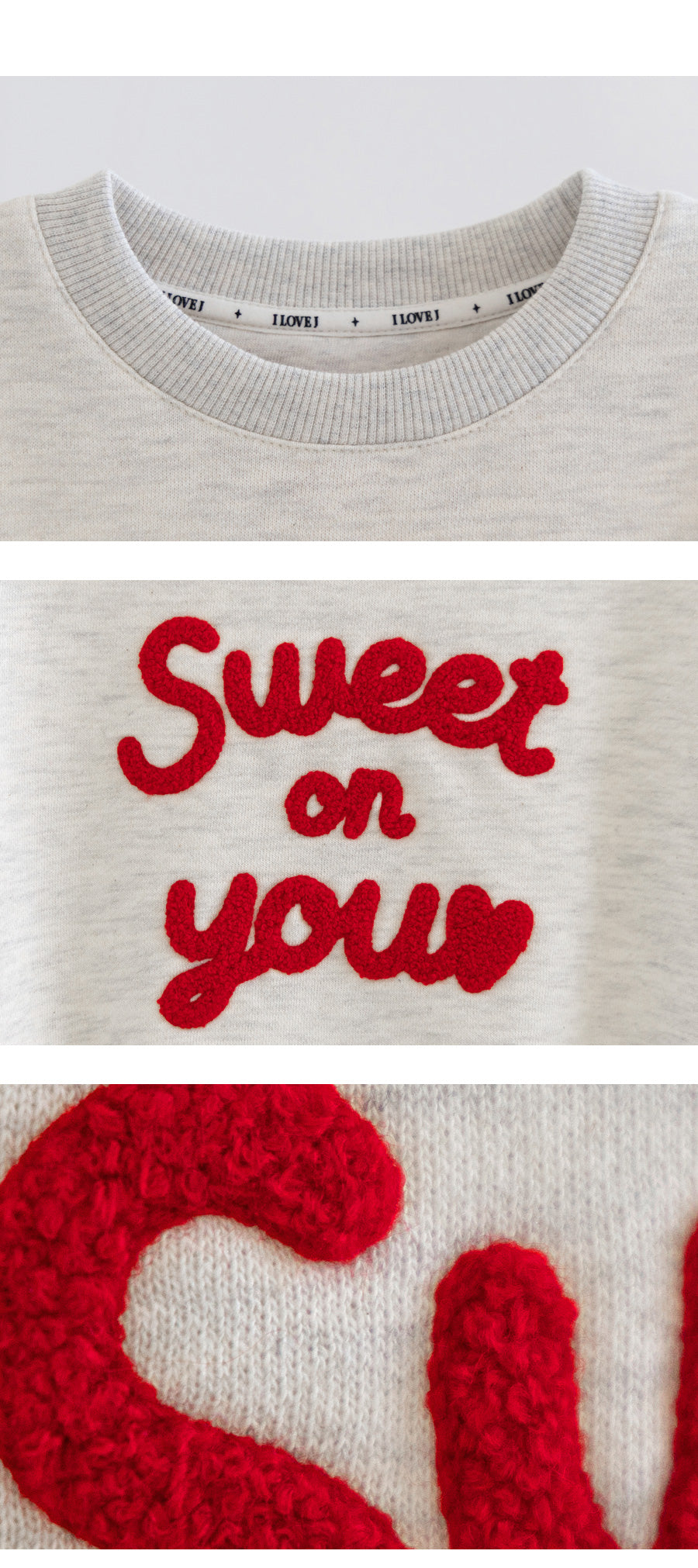 I LOVE J Sweet on you fleece mtm