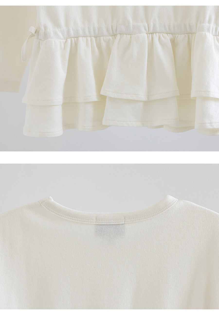 I LOVE J Jenin ribbon frill top