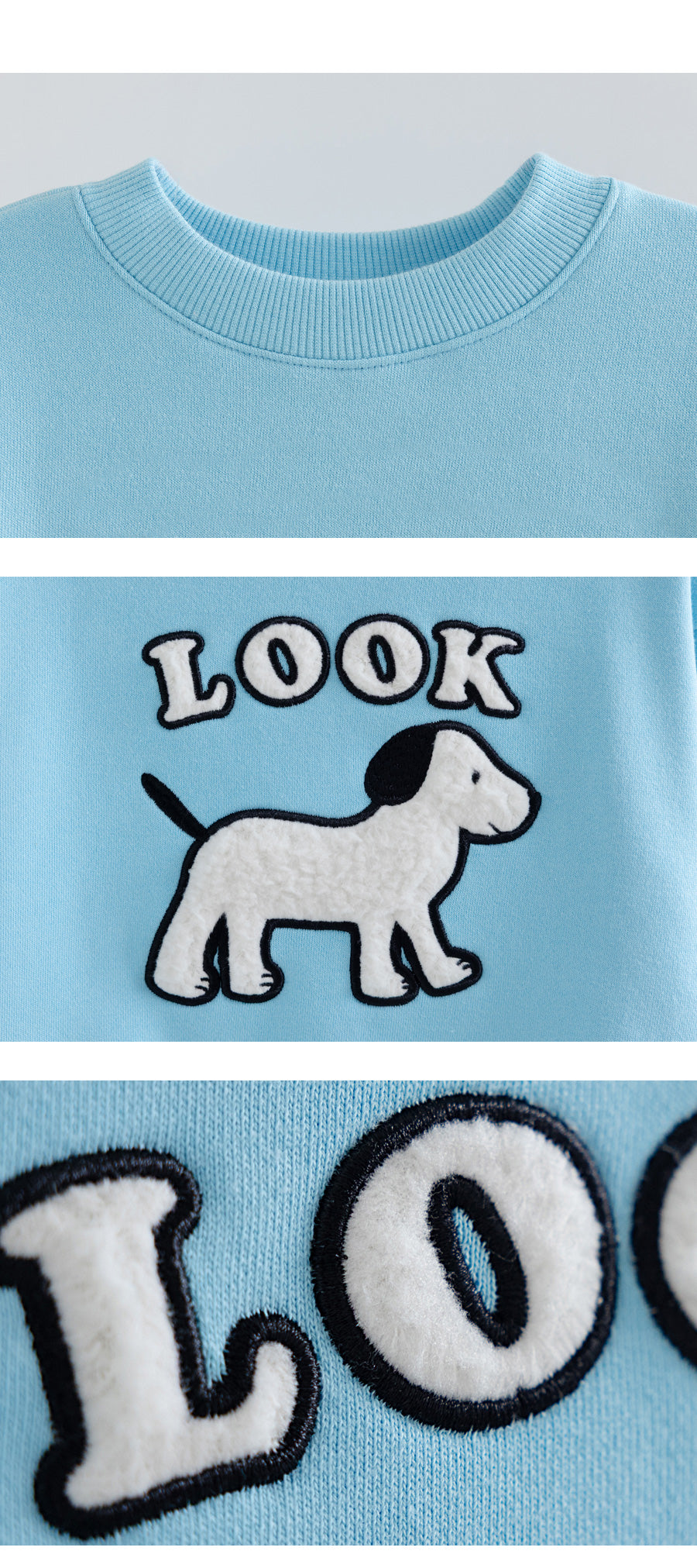 I LOVE J Look doggy boucle mtm (Fleece inside)