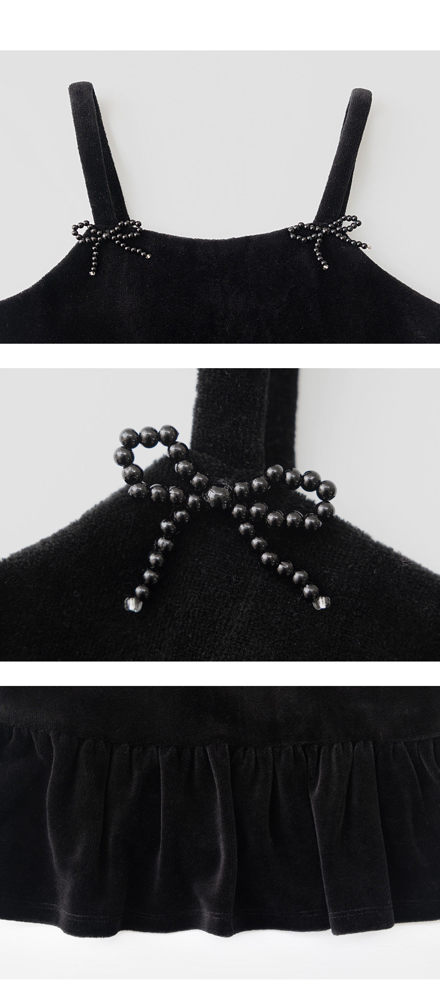 I LOVE J Velour bustier top