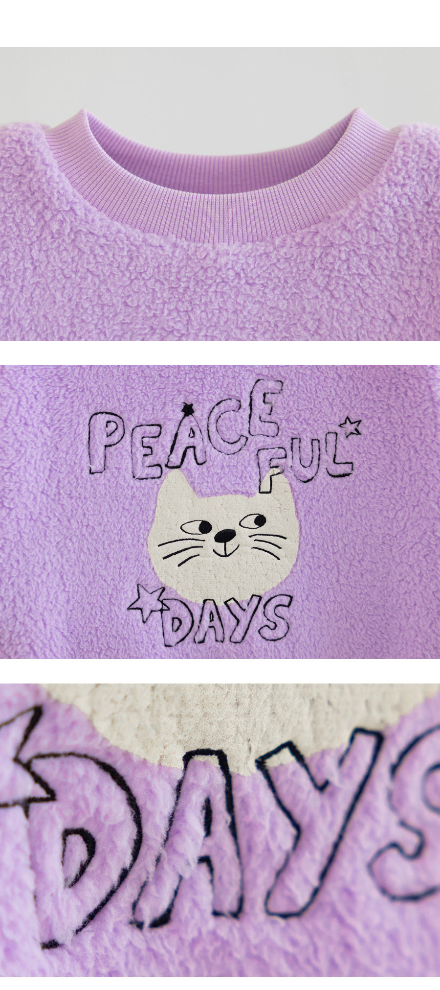 I LOVE J Peaceful day fleece mtm