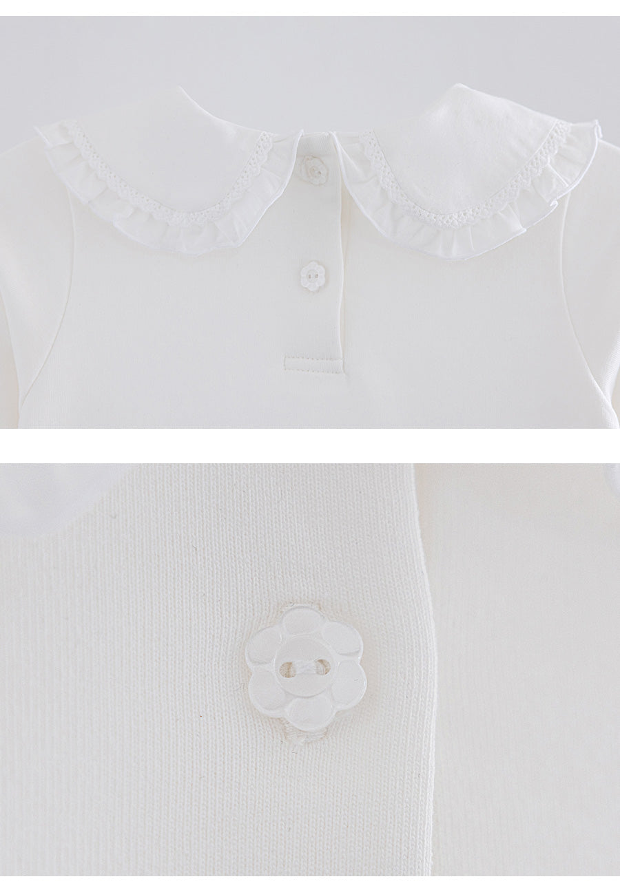 I LOVE J Frill collar top