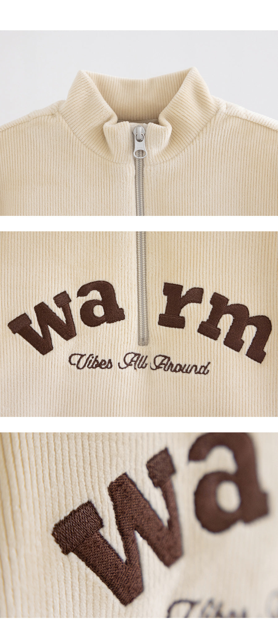 I LOVE J Warm velour fleece zip up top