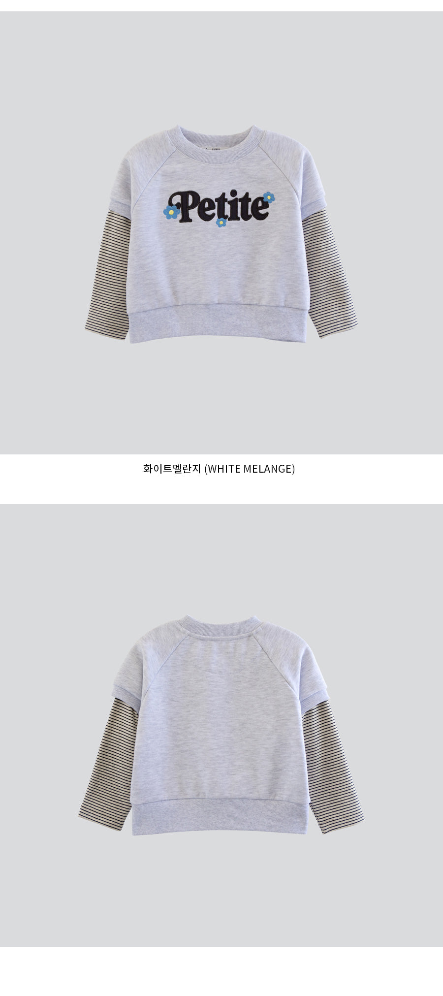 I LOVE J Petite fleece layered top