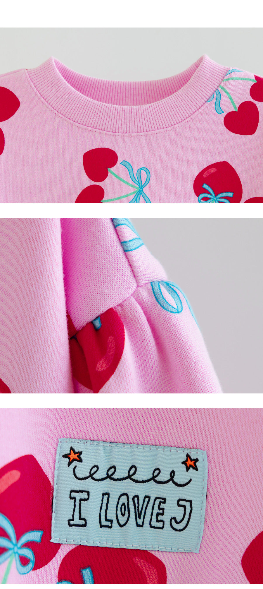 I LOVE J Cherry MTM (Fleece inside)