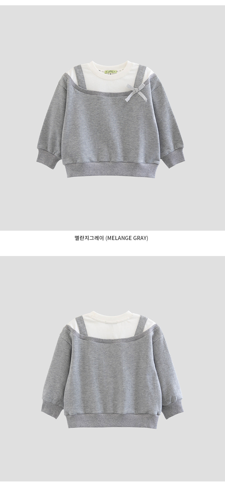 I LOVE J Midrow layered sweatshirt