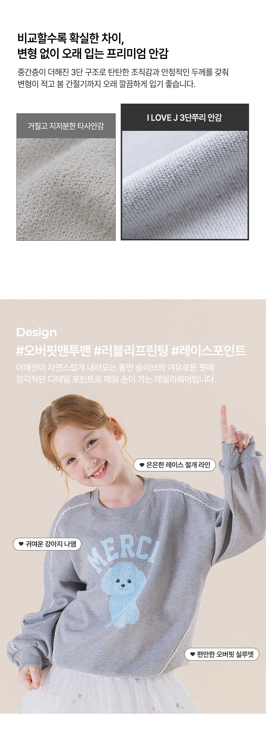 I LOVE J Messi dog lace sweatshirt