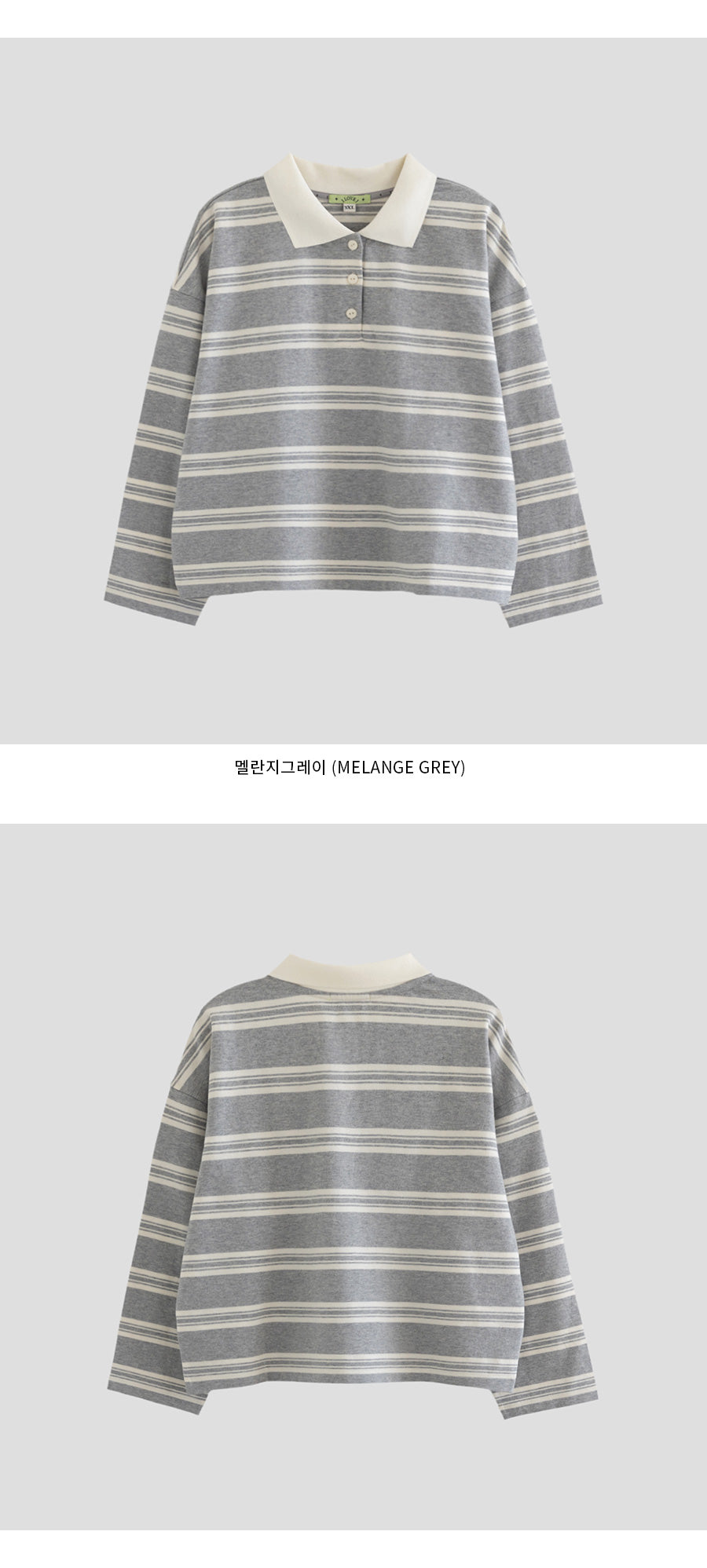 I LOVE J Artid stripe polo shirt