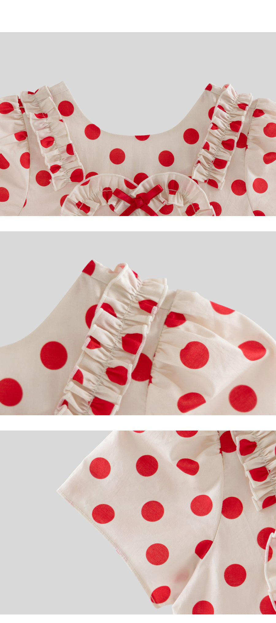 I LOVE J tora polka dot ribbon dress