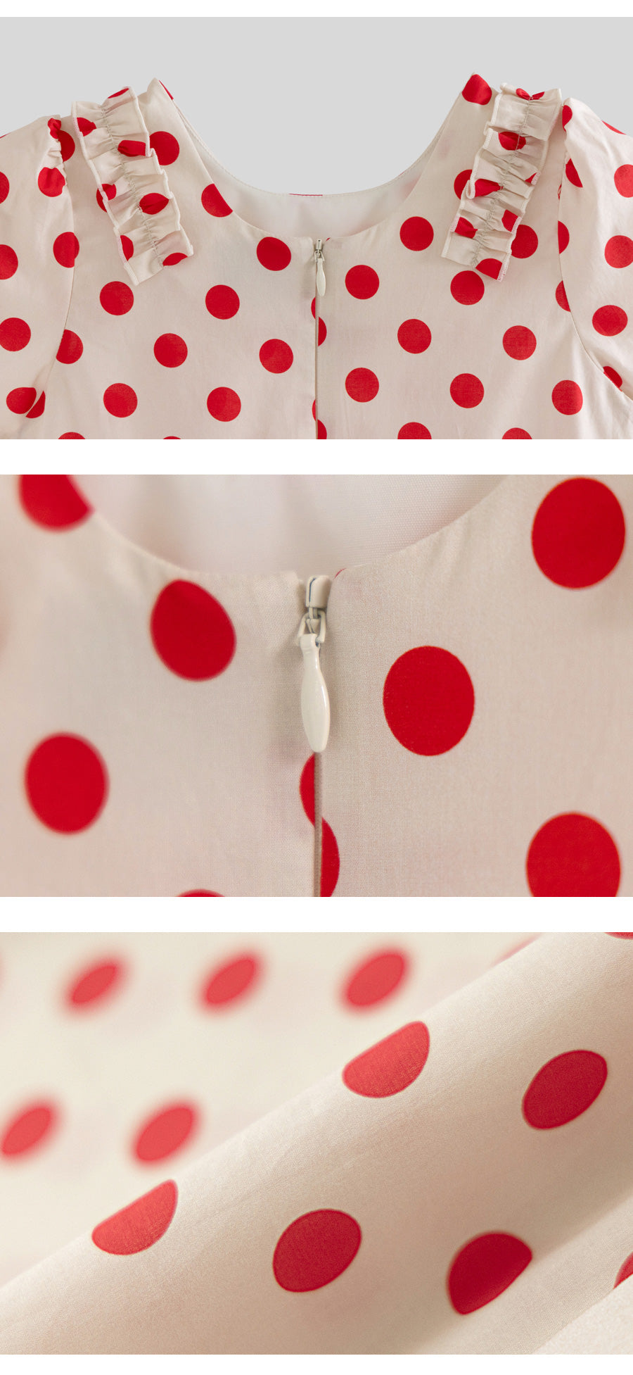 I LOVE J tora polka dot ribbon dress
