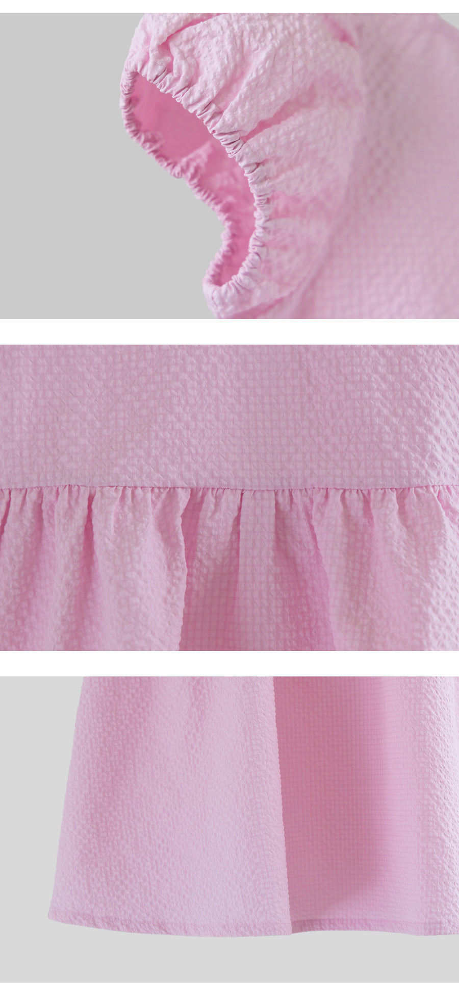 I LOVE J sharad back ribbon seersucker dress